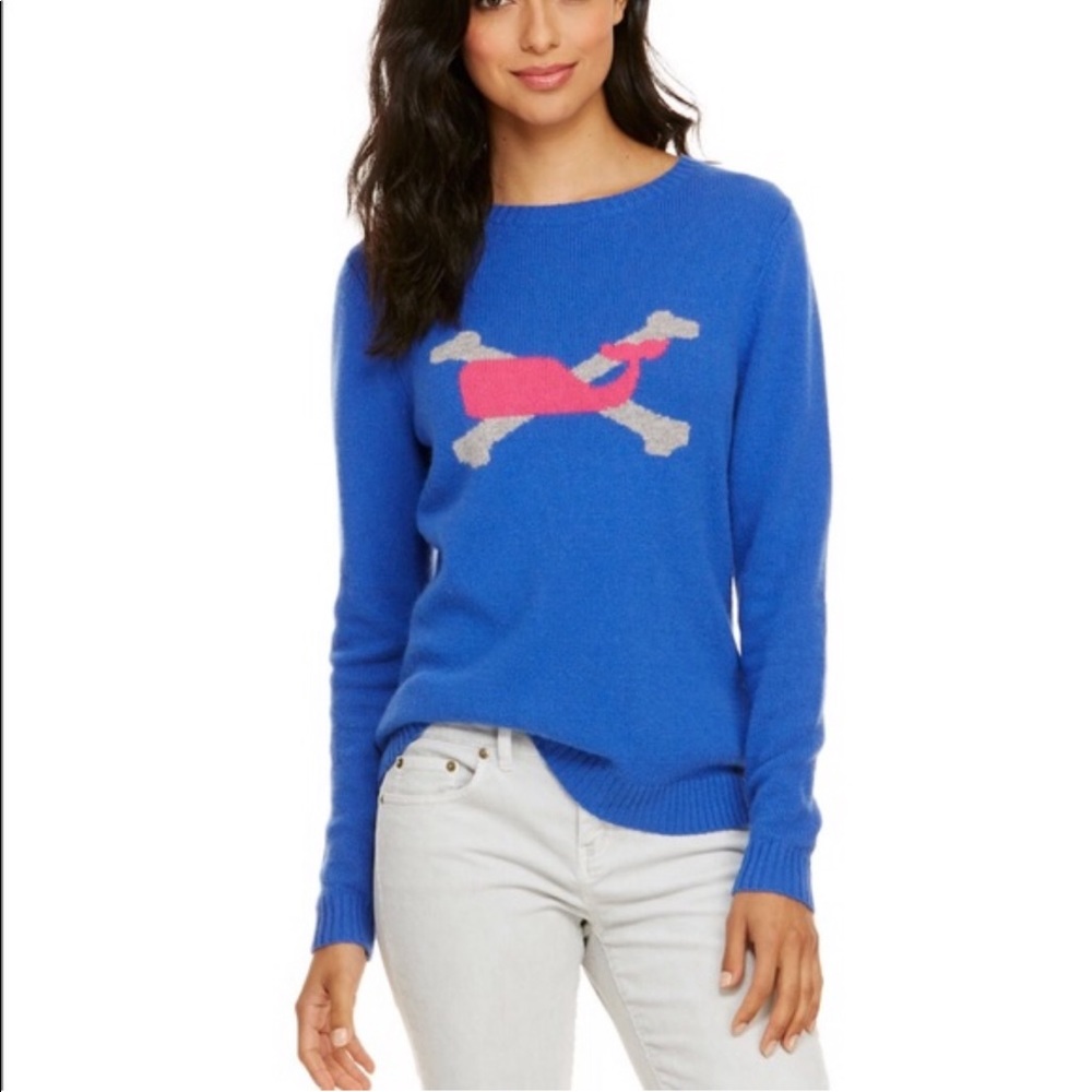 Vineyard Vines Intarsia Whale Crossbone Sweater